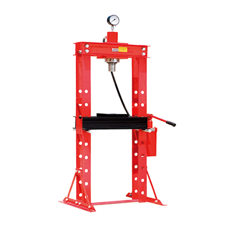Adjustable Base Jack Suppliers –20,40,50 ton hydraulic shop press with CE and gauge – Shuntian detail pictures