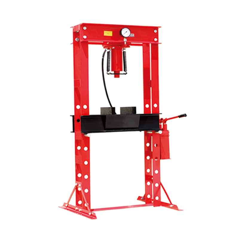 Adjustable Base Jack Suppliers –20,40,50 ton hydraulic shop press with CE and gauge – Shuntian detail pictures